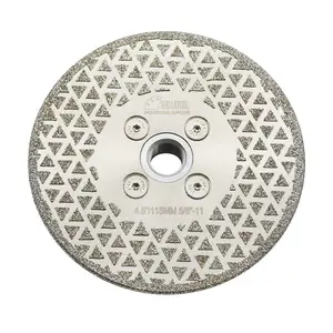 SHDIATOOL 4-1/2 Inch Diamond Grinding Disc Single Side Coated Diamond Cutting Wheel for Granite Marble with 5/8-Inch-11 Arbor