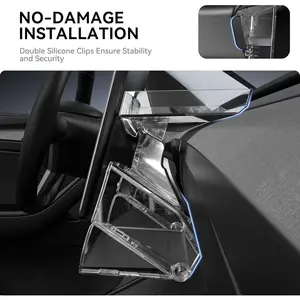 Hidden Under Screen Storage for  with Clear Behind Screen Storage Dashboard Organizer Tray