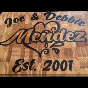 Custom carved and epoxy cutting boards