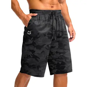 Men's Athletic Shorts with Pockets 11" Long Basketball Shorts Lightweight Quick Dry Gym Workout Shorts for Men