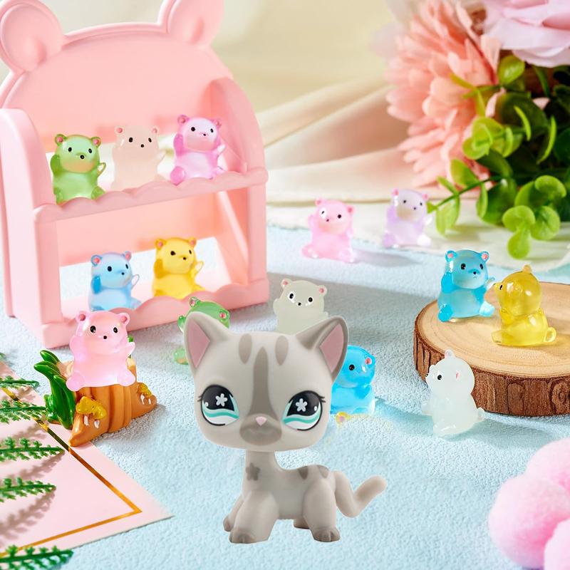 Mini Pet Statue Shorthair Cat #391 Home Decoration with Accessories,Shorthair Cat Statues Decoration,Birthday Christmas Halloween Gift