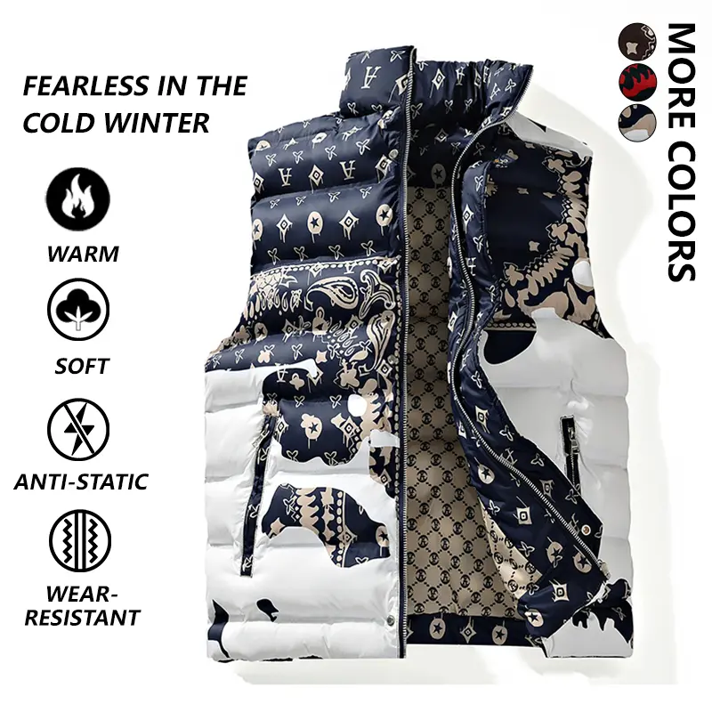 Autumn and Winter Men's Lightweight Warm Vest, perfect for commuting in cold winds, providing warmth in the office, flexible and lightweight for sports and fitness, outdoor hiking without fear of temperature changes, soft and comfortable at home, suitable