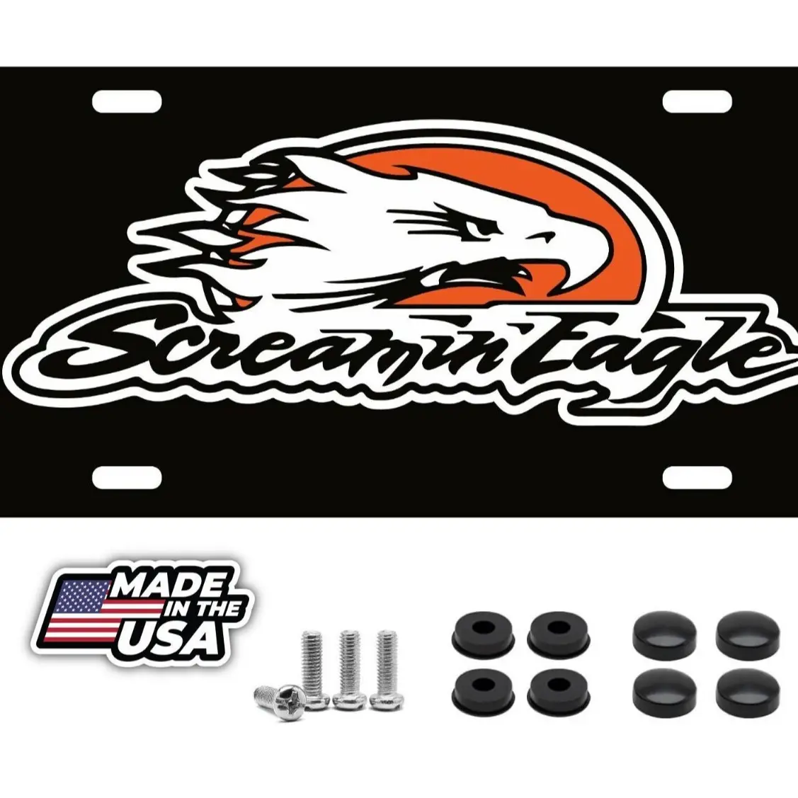 Screamin Eagle License Plate Aluminum Gift Car Tag Truck