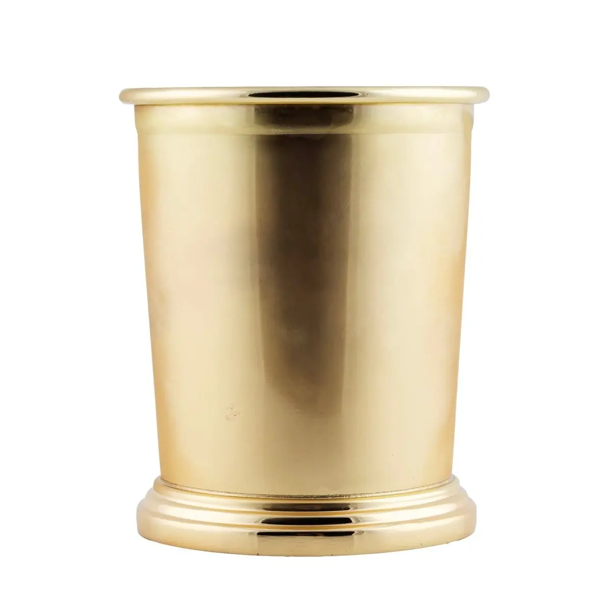 BarConic® Vintage 12oz Gold-Plated Classic Mint Julep Tumbler - Kitchenware Drinkware for Bar Serving, Mixologists, Adults