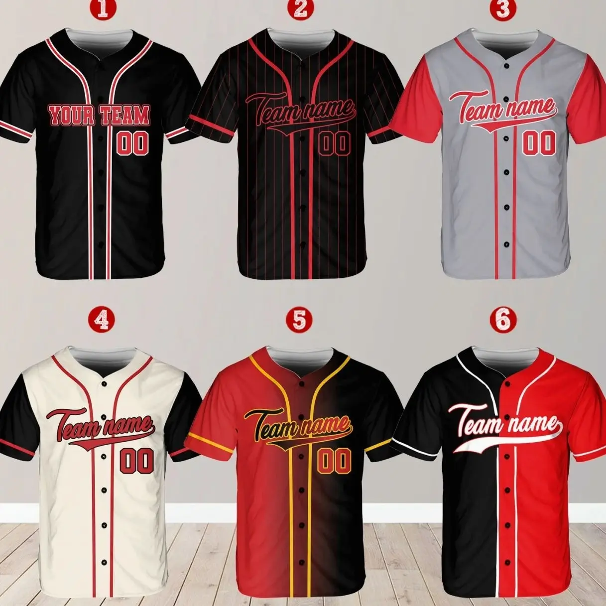 Personalized Team Name And Number Baseball Jersey, Custom Baseball Jersey Shirt, Baseball Jersey Uniform