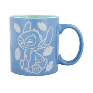 Disney Lilo & Stitch "Cute But Cheeky" Wax-Resist Ceramic Mug | Holds 20 Ounces