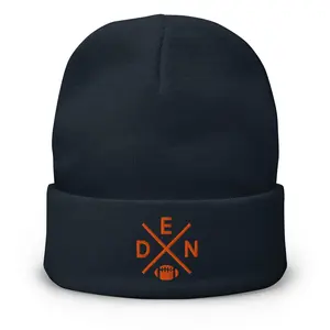 Denver Football Retro DEN Cross Winter Beanie Cap Hat