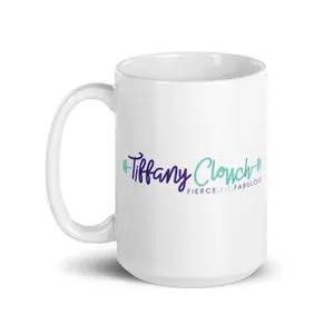 "Tiffany Clonch" White glossy mug