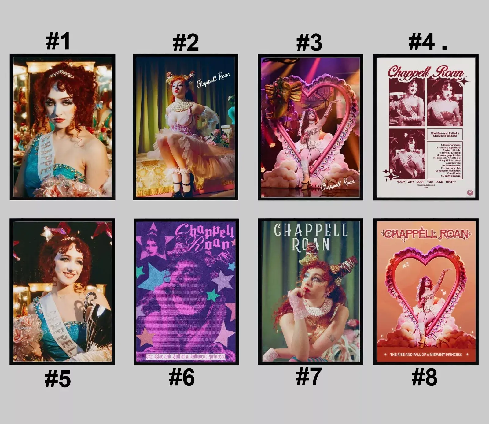 Custom Chappell Roan Poster, The Rise And Fall of A Midwest Princess Poster