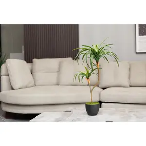 (2 Pack) 28" Faux Real Touch Dragon Tree | Indoor/Outdoor Use