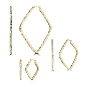 Steel by Design Set of 3 Square Inside-OutsideHoops