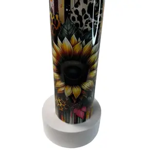 Colorful sunflower Tumbler/Bluetooth Speaker Tumbler with fun sassy design  Drinkware Bottle  Cup Water Bottles Lid Washable Reusable Straw Steel Mug Portable Stainless Handmade Bottled