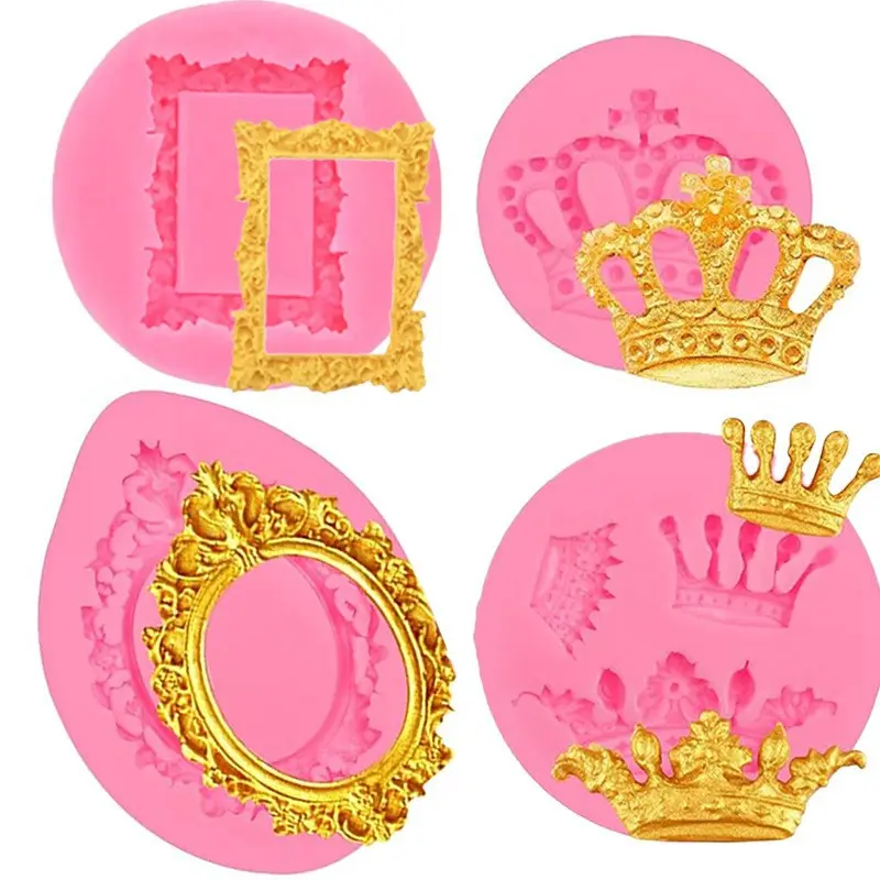 European Vintage Relief Cake Mold, Liquid Silicone Baking Mould, Chocolate Decoration, Fondant Cake Border, Retro Design, Silicone Molds, Bakeware, Baking Tools