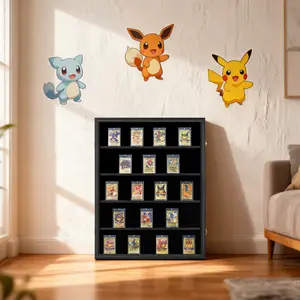 Multi Layer Deep Shadow Graded Display Box for Football Jersey and Pokemon Card with Museum Grade ETB Acrylic Frame