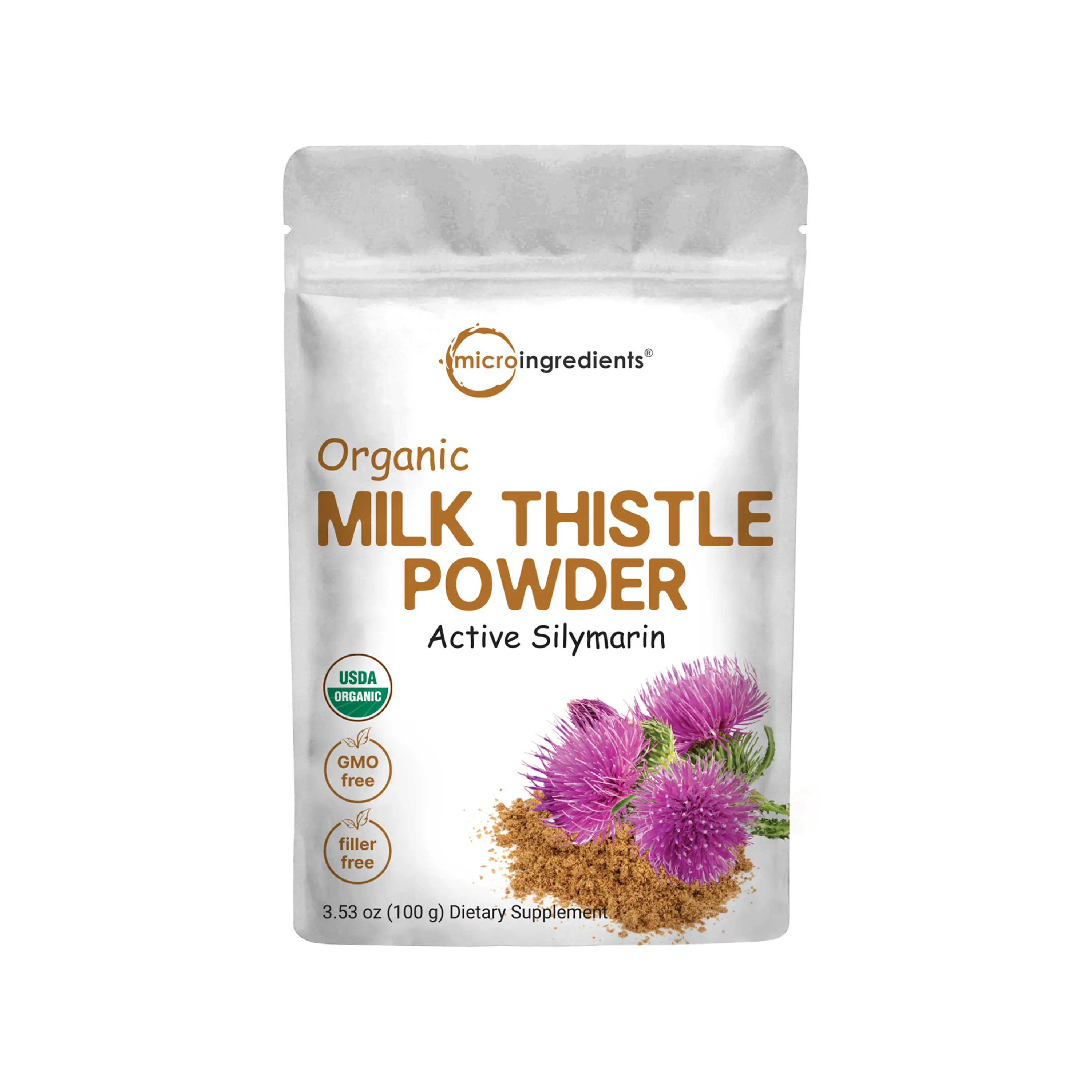 Micro Ingredients Organic Milk Thistle Powder Micro Ingredients Organic Milk Thistle Powder