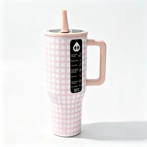 HydroJug 40oz, Portable Insulated Cup, Flip Straw Coffee Cup, Stainless Steel Travel Mug, Leak-Proof Water Bottle, Ideal Choice For Fitness Enthusiasts And Camping sport lover Stranger Things