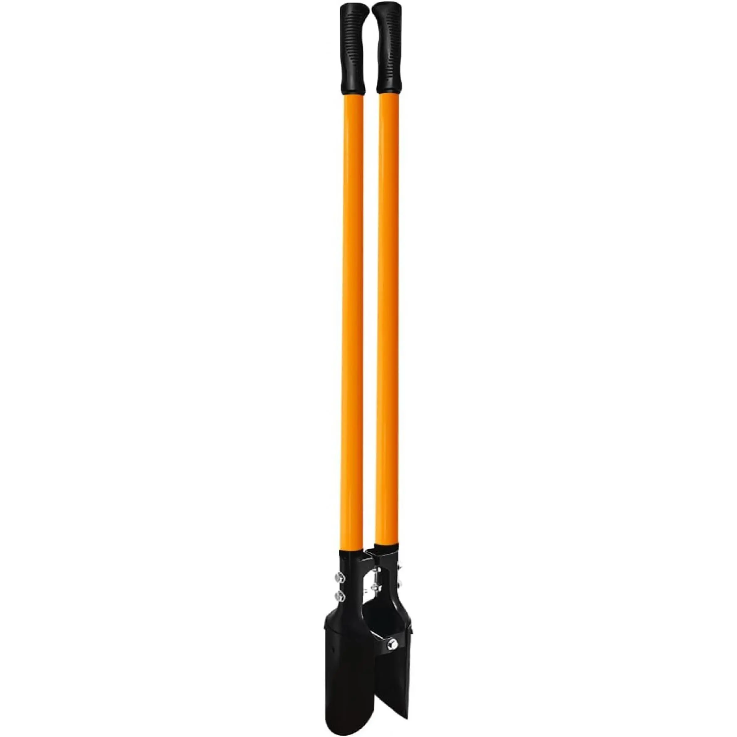 Heavy Duty Post Hole Digger Tool with Fiberglass Handle - 58in, Ideal for Gardeners, 58 Inch
