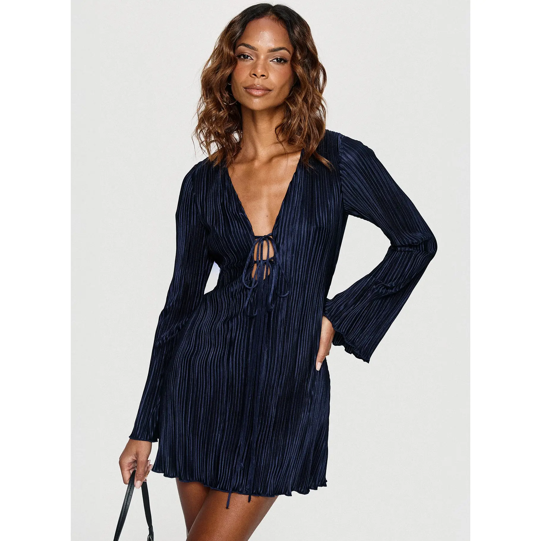 Malop Long Sleeve Mini Dress Navy - TikTok Shop Malop Long Sleeve Mini Dress Navy - TikTok Shop
