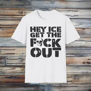 Anti-ICE ICE GTFO T-Shirt | Political Protest Tee L