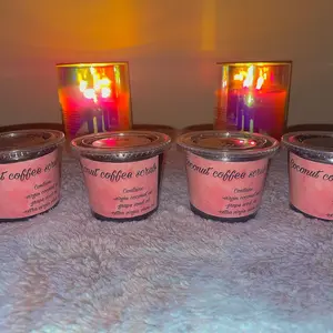 coconut coffee scrub