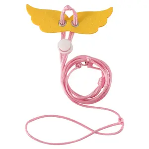 Small Animal Harness and Leash Set for Hamsters, Sugar Gliders, Lizards, and Bearded Dragons - Cute Angel Swing Design, Secure, Adjustable, and Comfortable Walking Accessory