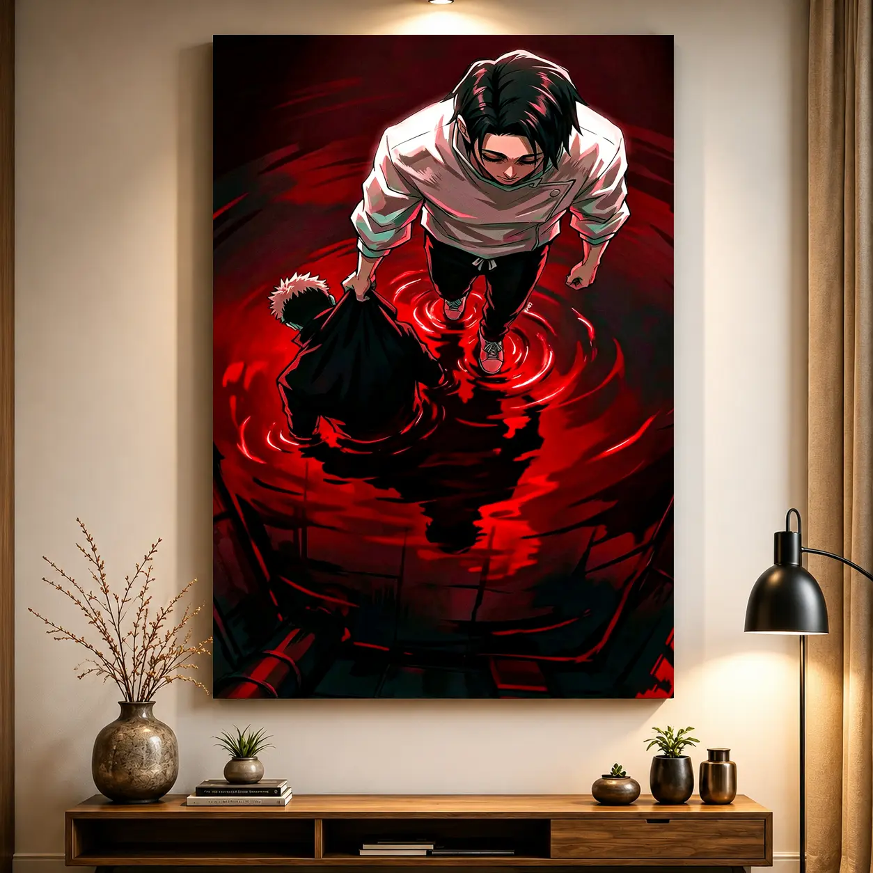 Hot Anime Jujutsu Canvas Wall Art Unframed Dark Aesthetic Manga Poster Edgy Room Decor for Boys Bedroom Dorm, Anime Decor, Anime Wall Art, Manga Art, Anime Room Decor, Gaming Room Decor, Otaku Room, Japanese Aesthetic, Cool Room Decor, Anime Gift