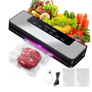 AORAN UV Vacuum Sealer Machine features UV sterilization and powerful suction, equipped with four modes: dry, wet, trim, and vacuum. It is suitable for vacuum packaging meat and vegetables. Compact 6-in-1