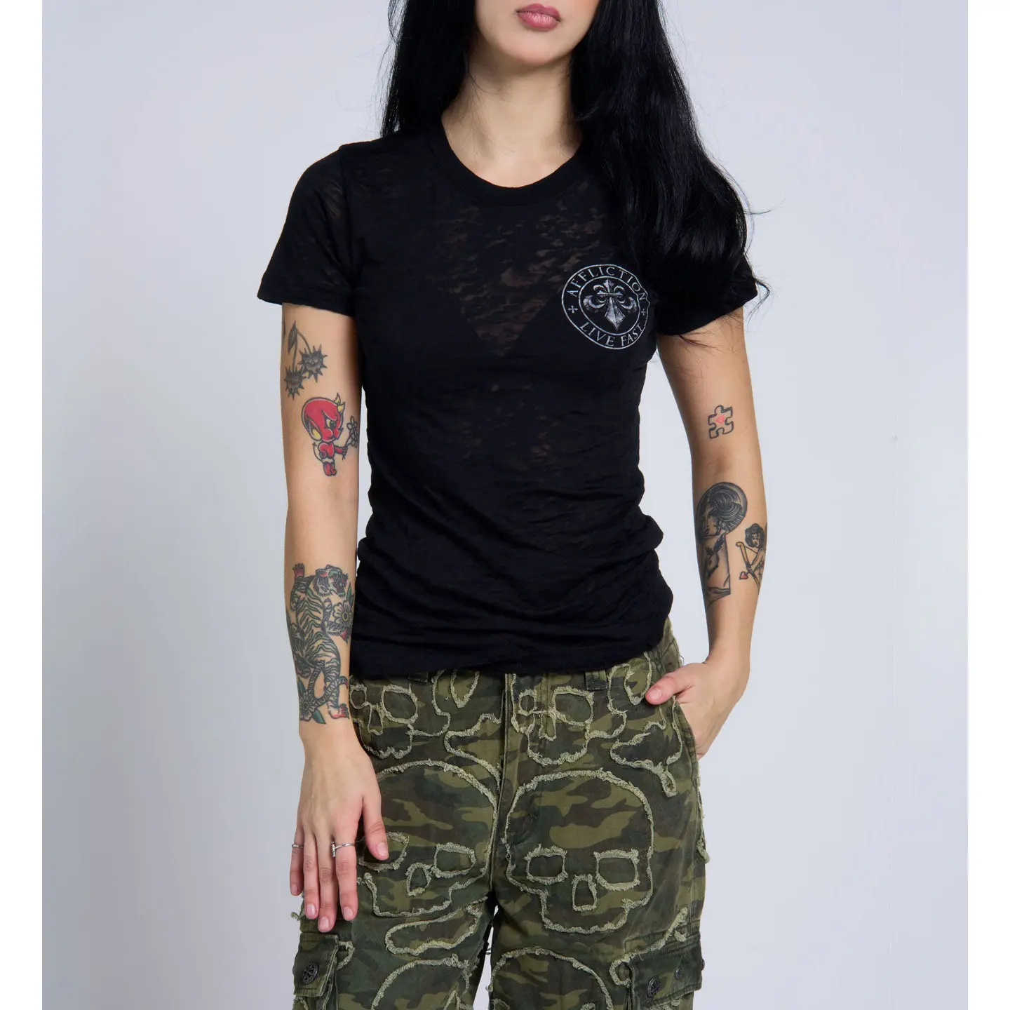 Affliction Women's Tee Simulation