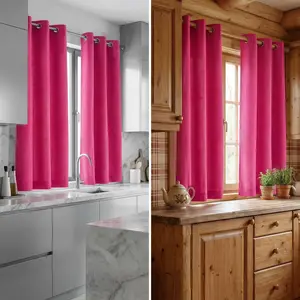 Curtain Club 4 Panels 34x63 Inch, Dark Color Cationic Kitchen Curtain, Made of Cationic Two-color Yarn Fabric, Iron Ring Style, Suitable for Small Windows, Easy Installation, Elegant and High-Class, Can Better Decorate Your Kitchen, L18-1