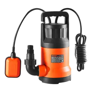 fathersdaygift VEVOR Utility Pump, 1 HP, 4000 GPH High Flow, 31 ft Head, Sump Pump Submersible Water Pump Portable Utility Pump with 10 ft Long Power Cord for Draining Water from Swimming Pool Garden Pond Basement