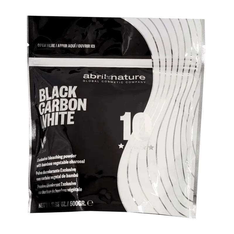 Abril et Nature Black Carbon White – Professional Bleaching Powder (500 g)-DECOLORANTE 9 NIVELES