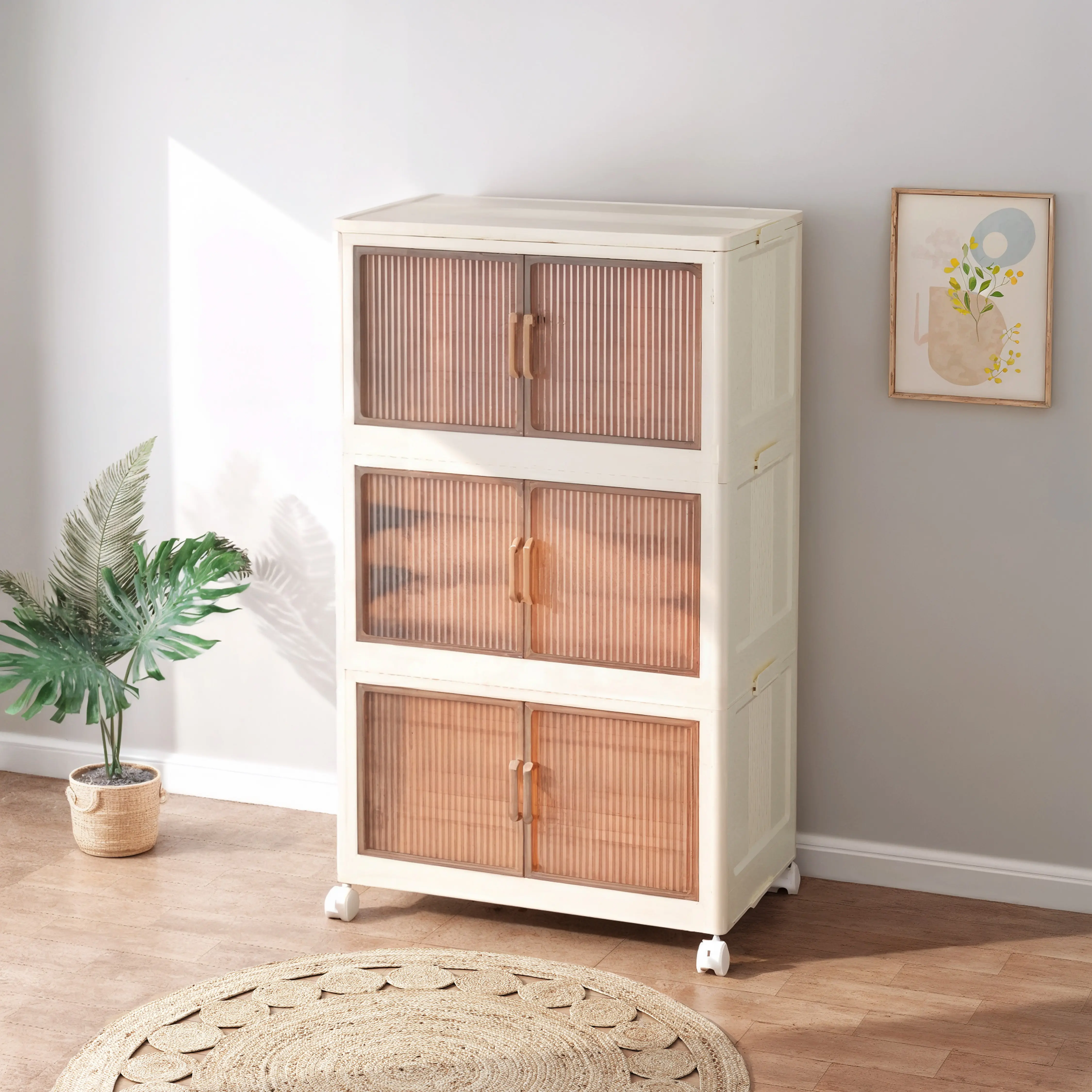 3-Tiers Beige (19.7in Wide)