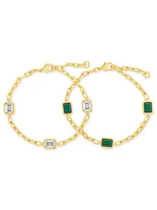 Lennox Station CZ Chain Bracelet Set