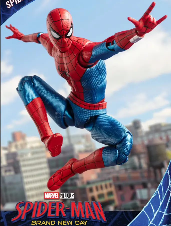 Marvel Spider-Man: Brand New Day Collectible 7-Inch Action Figure Set, ZD Toys Spider-Man, Official Authorization, A Great Gift for Collectors and Fans