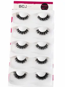 BOJ 5-in-1 Lashes – Reusable Multi-Style Lash Pack