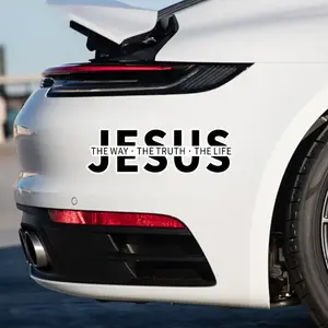 Jesus Christ Vinyl Decal For Cars Christian Faith Car Truck Bumper Window Sticker for Laptop Skateboard Motorcycle