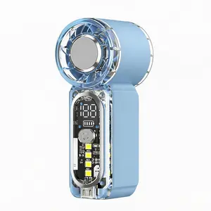 Mini Turbo Fan for Everyone – 107g Pocket-Sized 8.9cm Lipstick Compact – 22000 RPM 13.5m/s Hurricane Wind – 120° Wide Cooling with 100-Speed Adjustable – USB-C Fast Charge Quiet Handheld Fan for Family, Elderly, Kids, Commute, Office, Outdoor