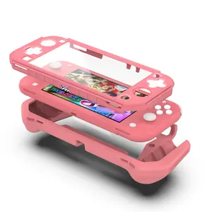 Nintendo Switch Lite Full Coverage Protective Case NS Lite Console TPU Cover Gaming Accessories Set Pink Flexible Durable Comprehensive Protection Stylish Design