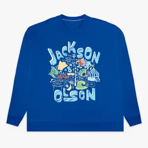 BASEBALL LIFESTYLE 101 Jackson Olson Hometown Crewneck – Small Town Diamond Energy, Youth & Adult Sizes