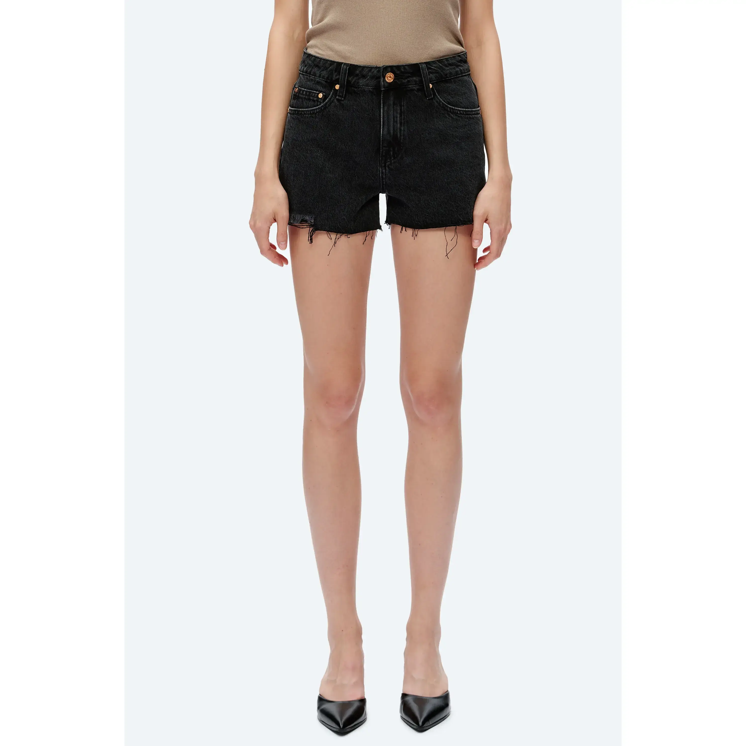 MID RISE SHORTS Womenswear Bottom Cotton Fabric Maternity