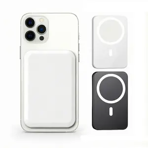 5000mAh Magnetic Power Bank for iPhone 17/16/15/14/13/12 Series, Portable Wireless Charger, Compact Battery Pack, Use with Magnetic Case
