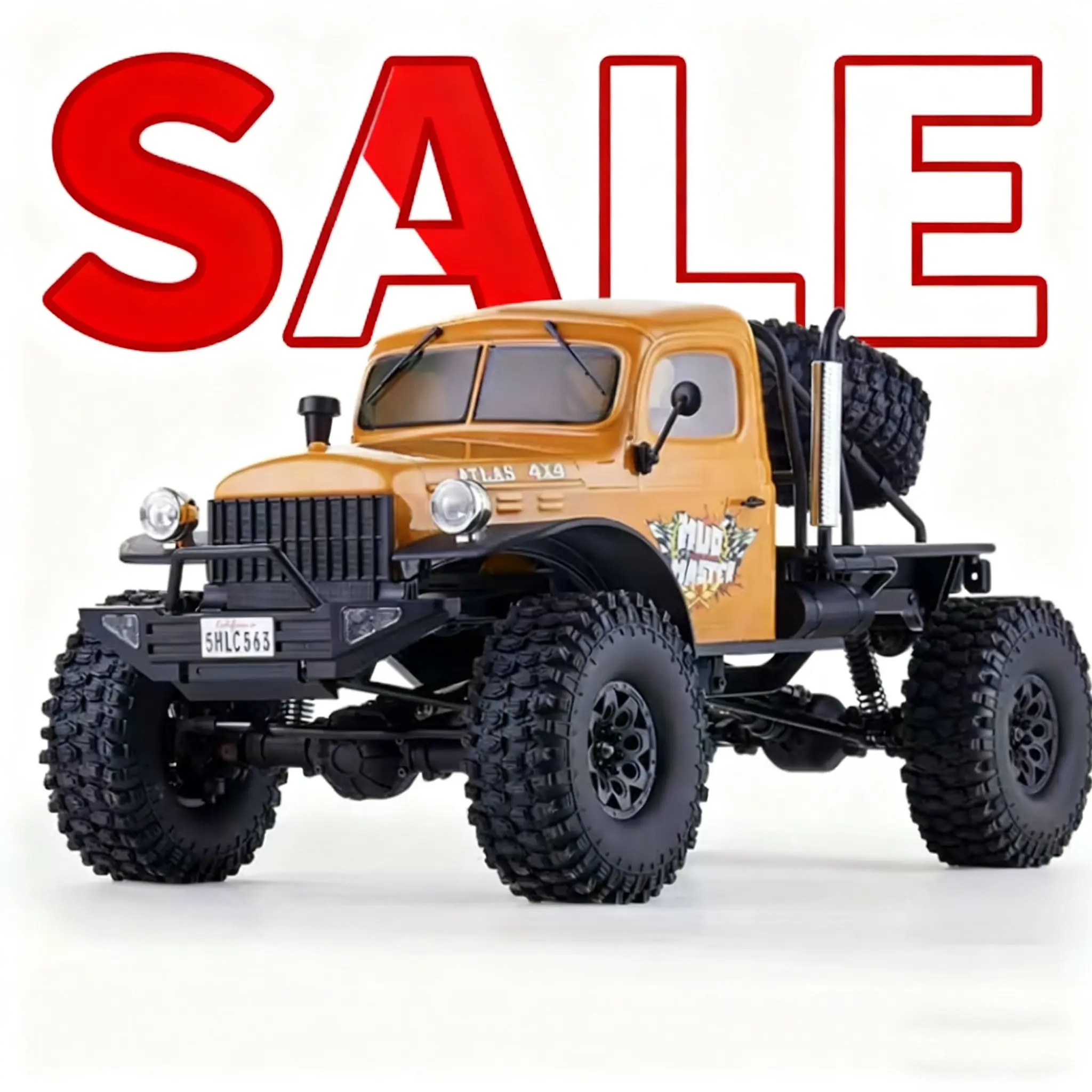 ROCHOBBY 1:10 Atlas 4x4 Off-Road RC Vehicle - Remote Controlled Toy Car with Original Personalized Stickers (Battery and Charger Not Included)