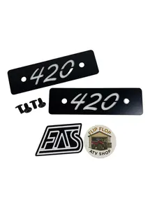 Honda 420 Footpeg Delete Plates Honda 420 Footpeg Delete Plates