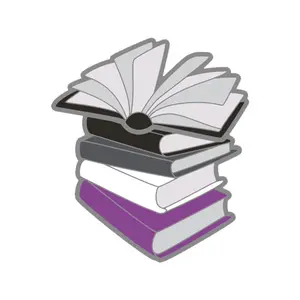 Pride Books Pin: Asexual