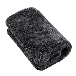 Ultra-Absorbent Twisted-Loop Microfiber Car Drying Towel 16"x16" / 24"x36" , 1300 GSM, Premium Double-Sided, Thick, Soft, Scratch-Free, Quick Drying Water Absorbing Towel for Car Wash, SUV, Compact Car, Daily Use , Easy Attachment, Practical Choice
