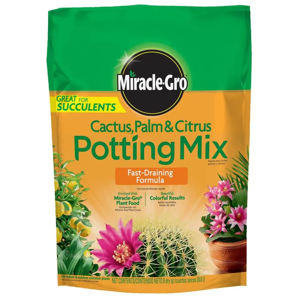 Cactus, Palm and Citrus Potting Mix 8 qt., Soil Great for Succulents, For Indoor or Outdoor Potted Plants