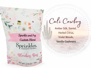 Pink Zebra Custom Blend- Cali Cowboy Scent- 3.75 Oz Bag Fragrance Melts