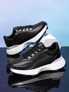 Men's Fashionable Lace Up Low Top Sneakers, Casual Comfortable Breathable Sports Running Shoes, Male All-match Round Toe Shoes for Daily Wear, Casual Running Footwear