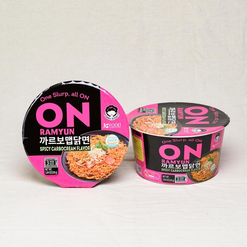 ON RAMYUN 6 PACK Korean Variety Mix Box (6 Cups) – 3-Flavor Mix: Spicy Beef, Spicy Carbocream & Golden Chicken, Authentic K-Ramyun Cup Noodles, Perfect for Dorms, Roommates & Sharing, One Slurp, All the Comfort, Instant Korean Snack Food