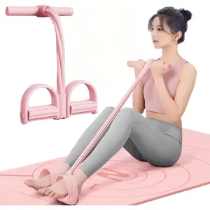 6-Tube Pedal Resistance Band — Multifunctional Elastic Tension Rope, Yoga Pedal Puller — Home Workout Equipment, Suitable for Women, Yoga Stretching Rope, Weight Bands Set, Durable Stretching Band tiktokshopspringglowup,summervibes
